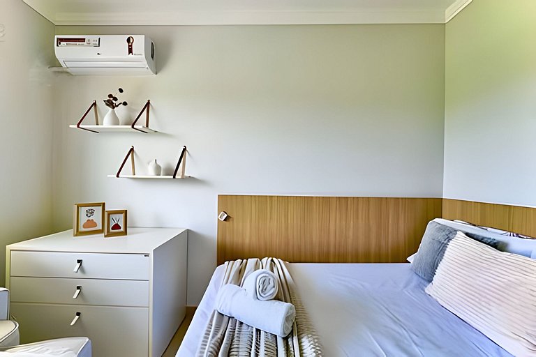 Refúgio a 650m do Mar c/Ar condicionado e Churrasq