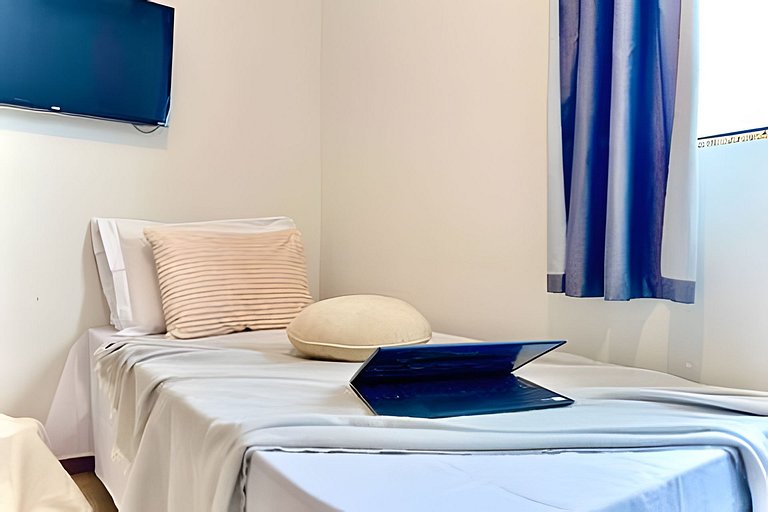 Refúgio a 650m do Mar c/Ar condicionado e Churrasq