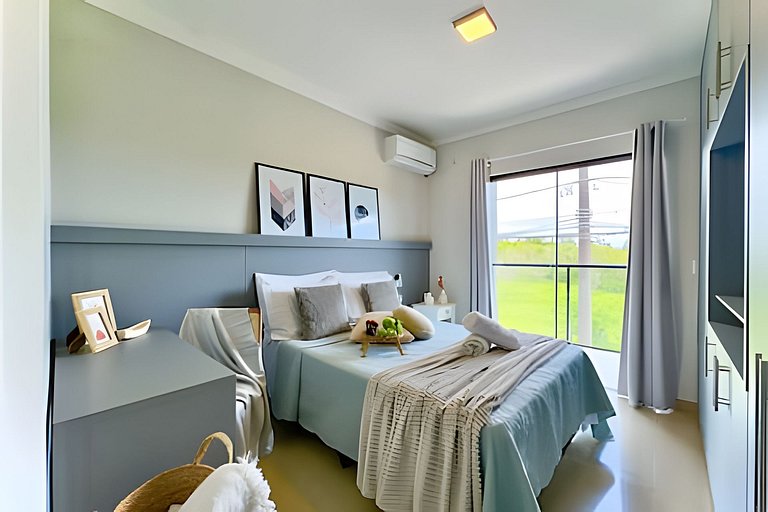 Refúgio a 650m do Mar c/Ar condicionado e Churrasq