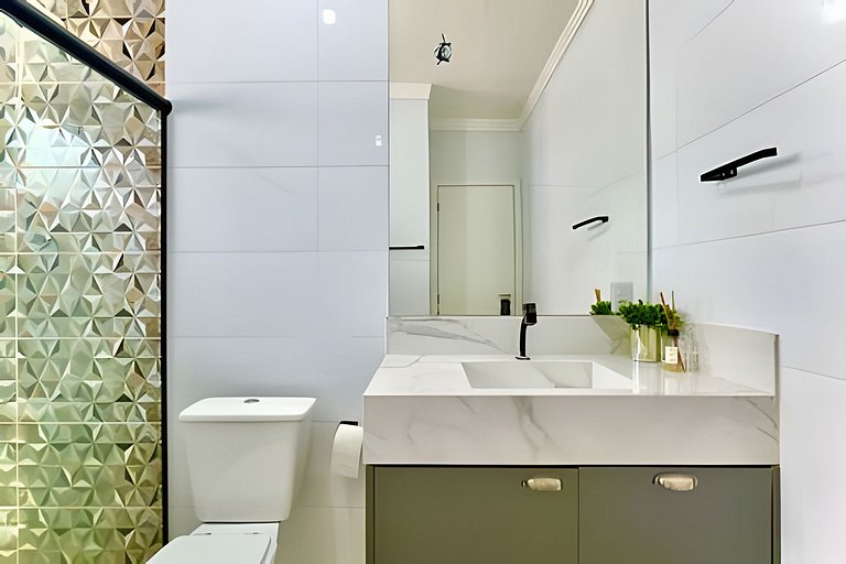 Refúgio a 650m do Mar c/Ar condicionado e Churrasq