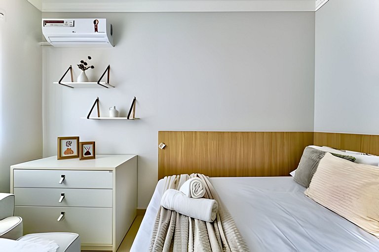 Refúgio a 650m do Mar c/Ar condicionado e Churrasq