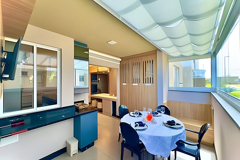 Pé na Areia c/ Piscina e Churrasqueira Privativa.