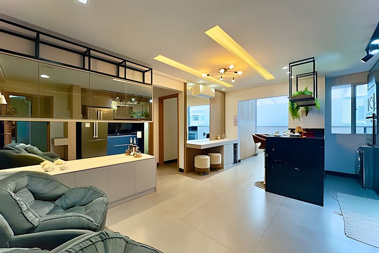 Pé na Areia c/ Piscina e Churrasqueira Privativa.