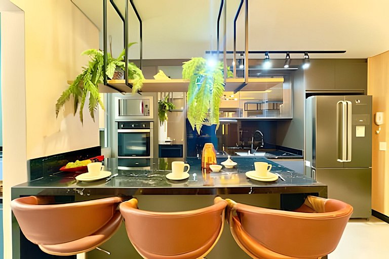 Pé na Areia c/ Piscina e Churrasqueira Privativa.