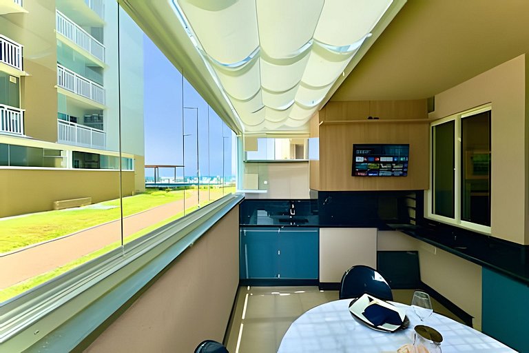 Pé na Areia c/ Piscina e Churrasqueira Privativa.