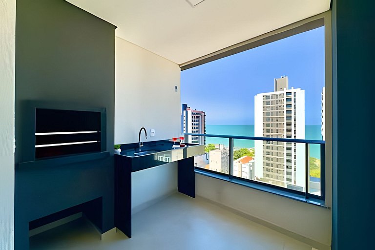 VISTA MAR a 150m PRAIA Churrasq. e Ar condicionado