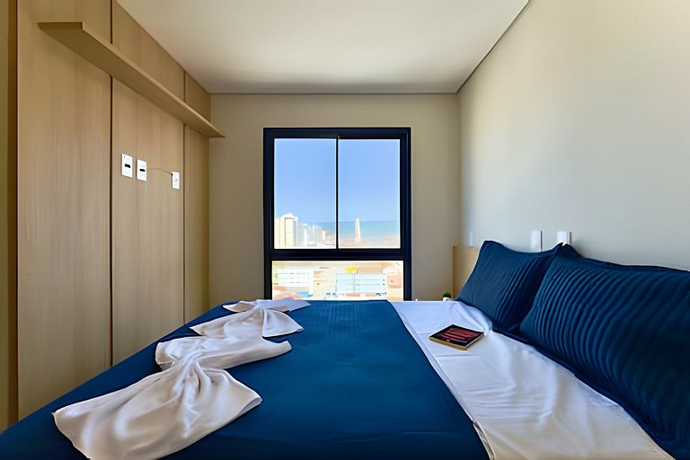 VISTA MAR a 150m PRAIA Churrasq. e Ar condicionado