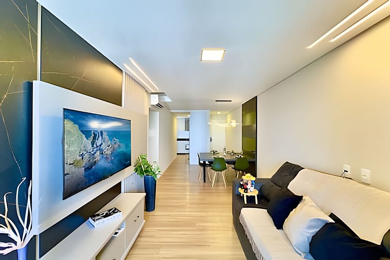 VISTA MAR a 150m PRAIA Churrasq. e Ar condicionado