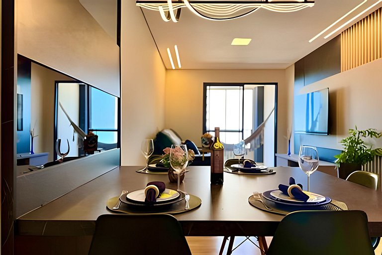 VISTA MAR a 150m PRAIA Churrasq. e Ar condicionado