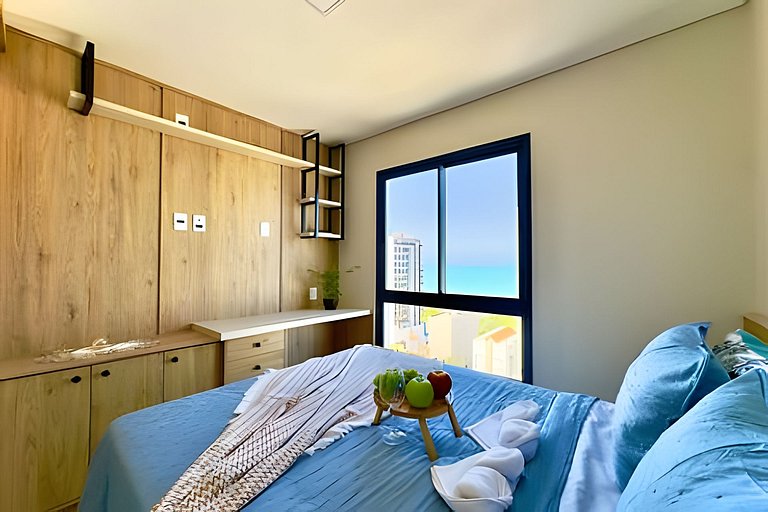 VISTA MAR a 150m PRAIA Churrasq. e Ar condicionado