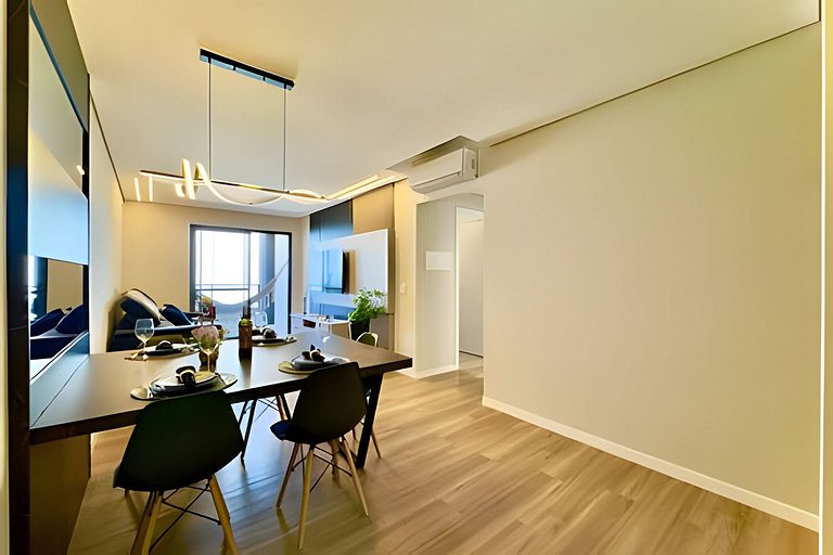 VISTA MAR a 150m PRAIA Churrasq. e Ar condicionado