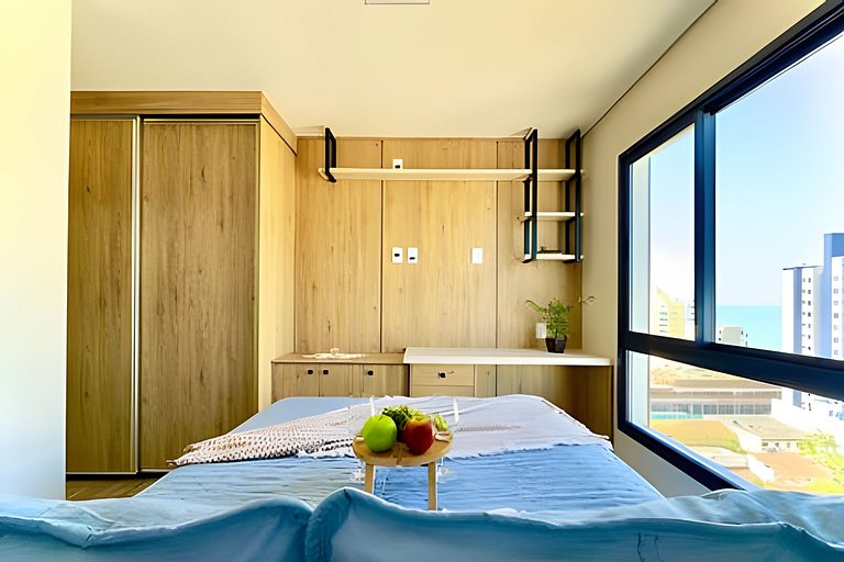 VISTA MAR a 150m PRAIA Churrasq. e Ar condicionado