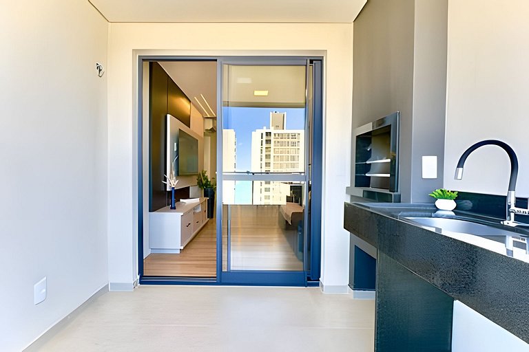 VISTA MAR a 150m PRAIA Churrasq. e Ar condicionado