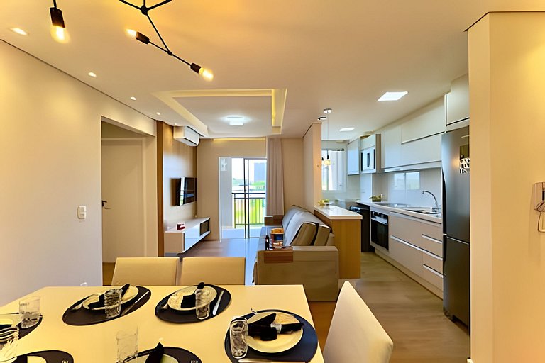 Apto 150m da PRAIA c/ Piscina, Churrasq. e Wi-Fi