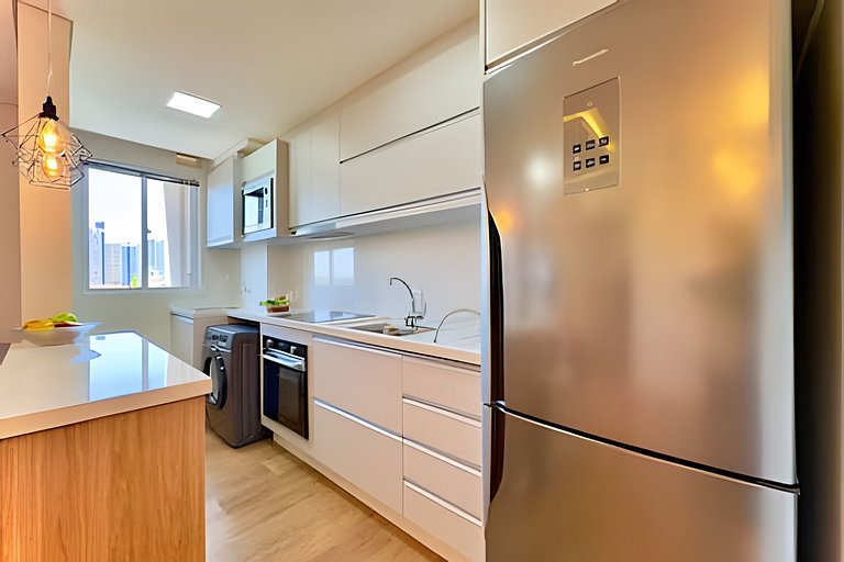 Apto 150m da PRAIA c/ Piscina, Churrasq. e Wi-Fi