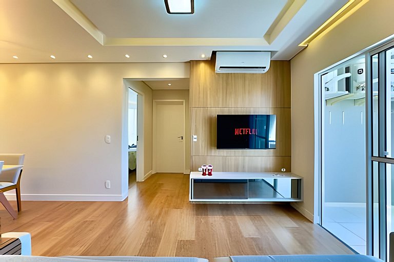 Apto 150m da PRAIA c/ Piscina, Churrasq. e Wi-Fi