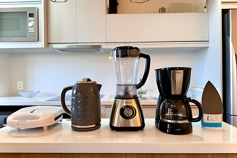 Apto 150m da PRAIA c/ Piscina, Churrasq. e Wi-Fi