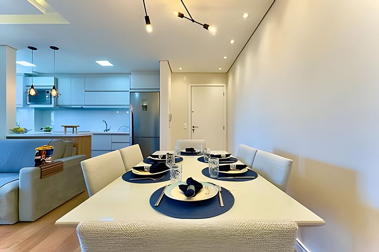 Apto 150m da PRAIA c/ Piscina, Churrasq. e Wi-Fi