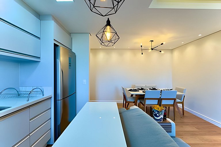 Apto 150m da PRAIA c/ Piscina, Churrasq. e Wi-Fi