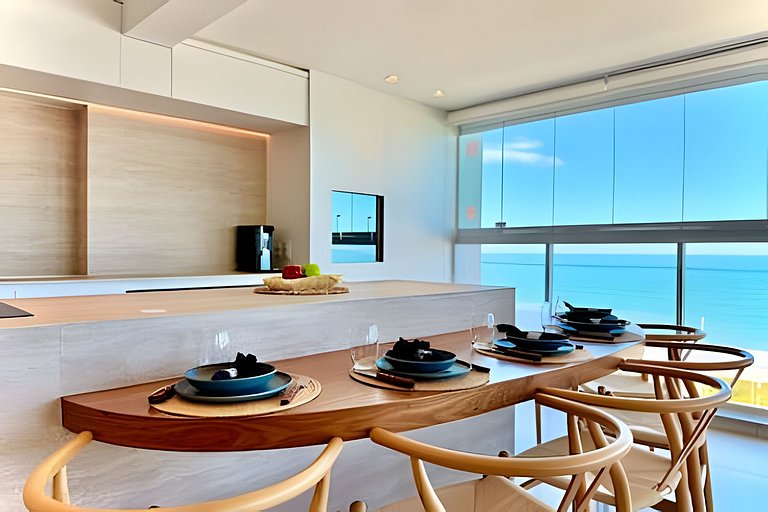 Frente Mar • Home Club Pé na Areia • Piscina