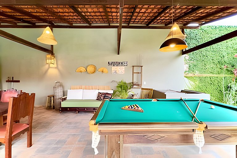 Casa c/Piscina e Churrasq. Privativa 400m da Praia