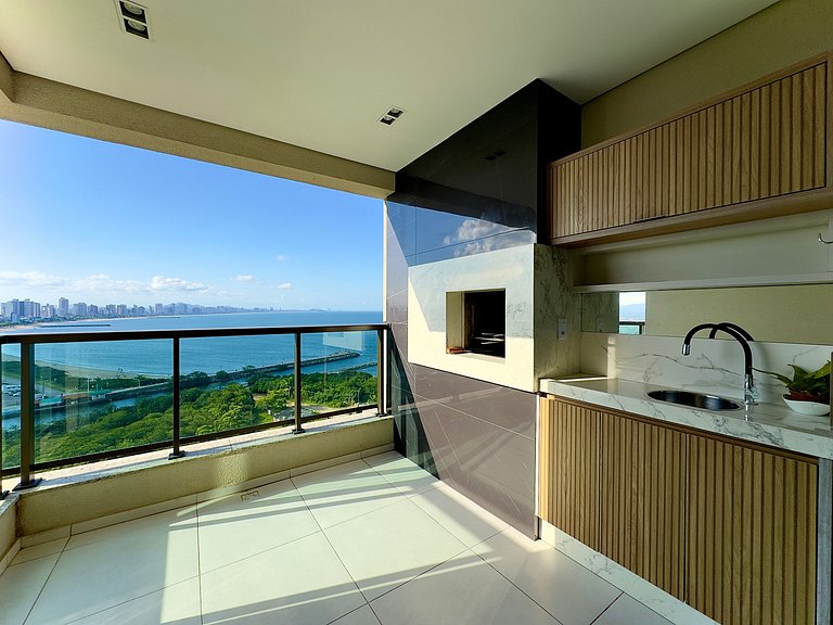 Home club Vista mar Piscina Churrasqueira Ita1402