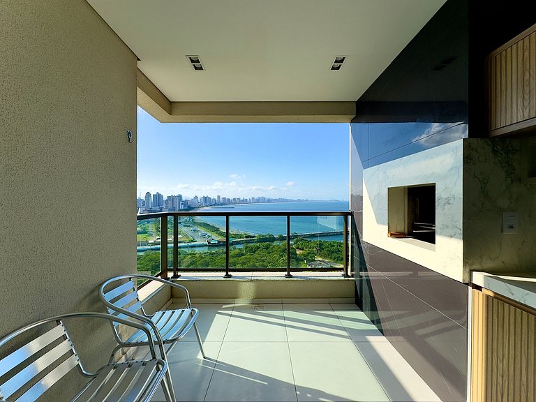 Home club Vista mar Piscina Churrasqueira Ita1402