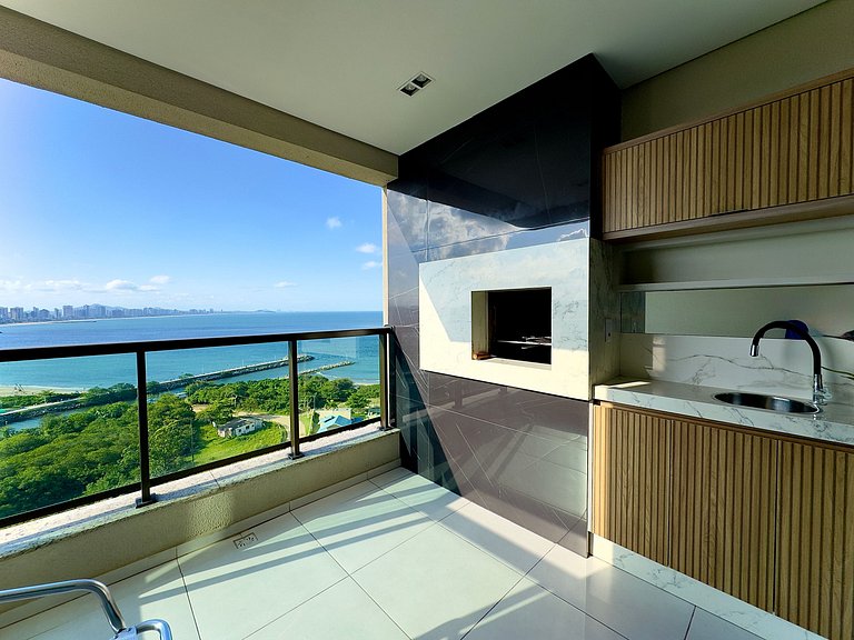 Home club Vista mar Piscina Churrasqueira Ita1402