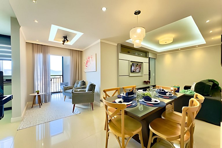 Apto a 150m da PRAIA Churrasq. c/ Piscina - Wi-fi