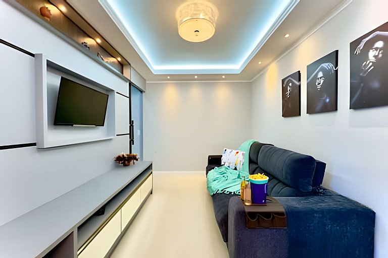 Apto a 150m da PRAIA Churrasq. c/ Piscina - Wi-fi