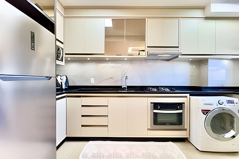 Apto a 150m da PRAIA Churrasq. c/ Piscina - Wi-fi