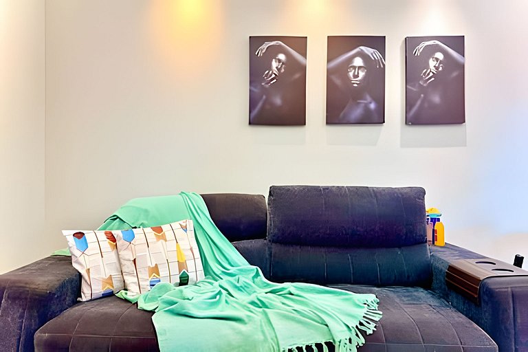 Apto a 150m da PRAIA Churrasq. c/ Piscina - Wi-fi