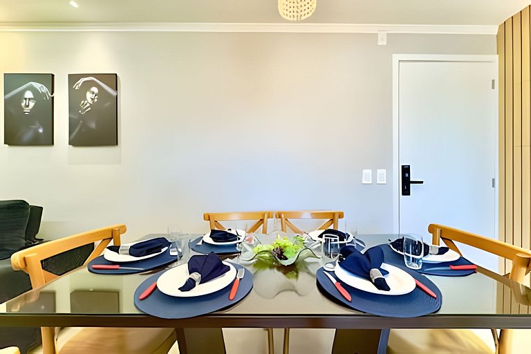 Apto a 150m da PRAIA Churrasq. c/ Piscina - Wi-fi