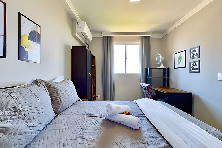 Apto a 150m da PRAIA Churrasq. c/ Piscina - Wi-fi