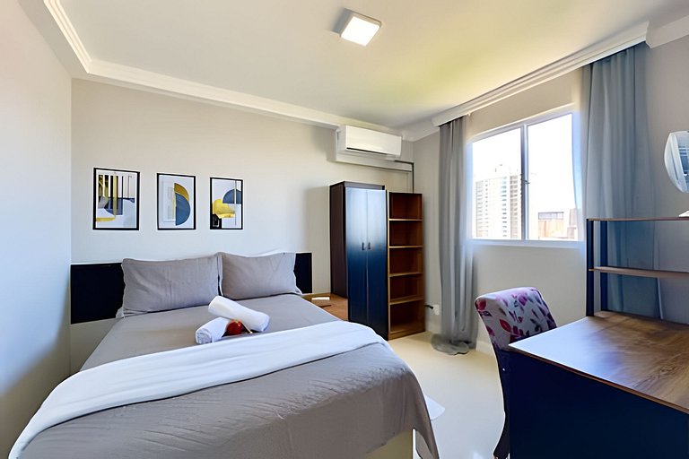 Apto a 150m da PRAIA Churrasq. c/ Piscina - Wi-fi