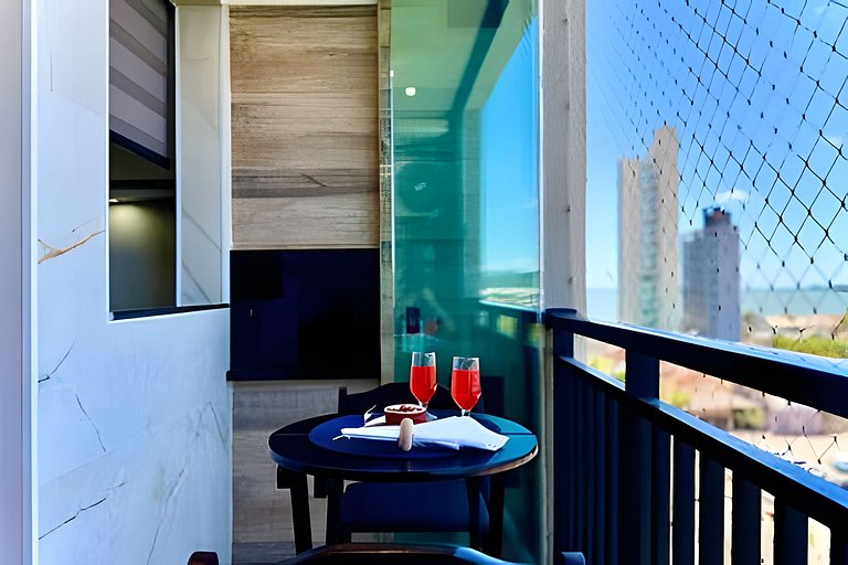 Apto a 150m da PRAIA Churrasq. c/ Piscina - Wi-fi