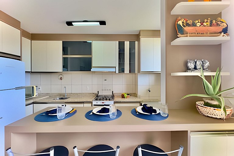 A 400m PRAIA c/ Piscina Wi-fi Churrasqueira