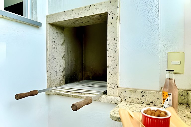 A 400m PRAIA c/ Piscina Wi-fi Churrasqueira