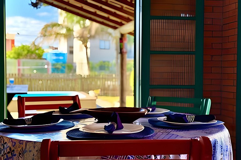 Casa c/Piscina e Churrasq. Privativa 400m da Praia