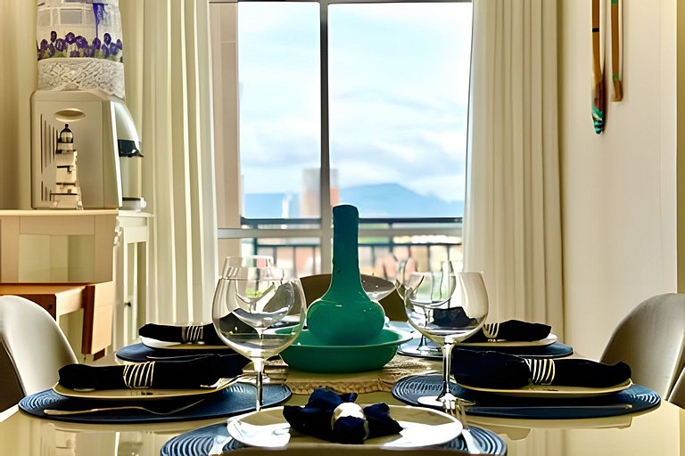 Apto a 150m da PRAIA Churrasq. c/ Piscina Ar Wi-Fi