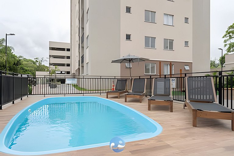 Apto a 150m da PRAIA Churrasq. c/ Piscina Ar Wi-Fi