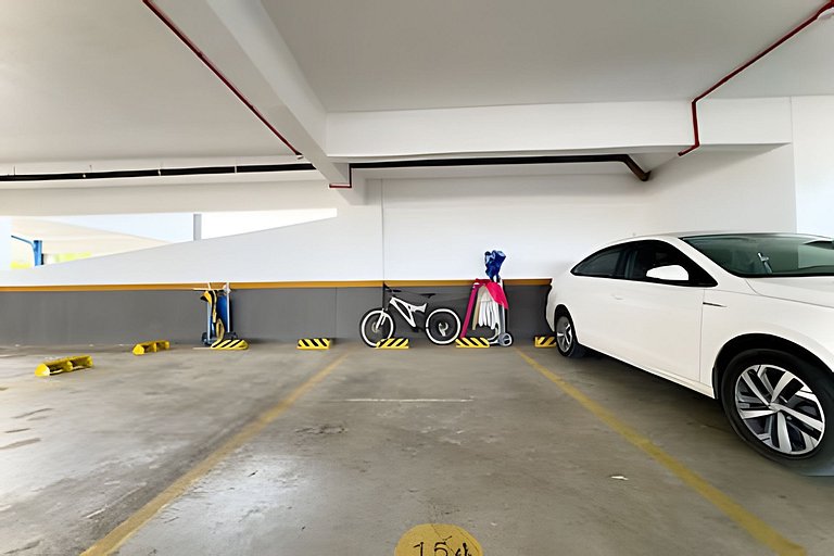 Apto a 150m da PRAIA Churrasq. c/ Piscina Ar Wi-Fi