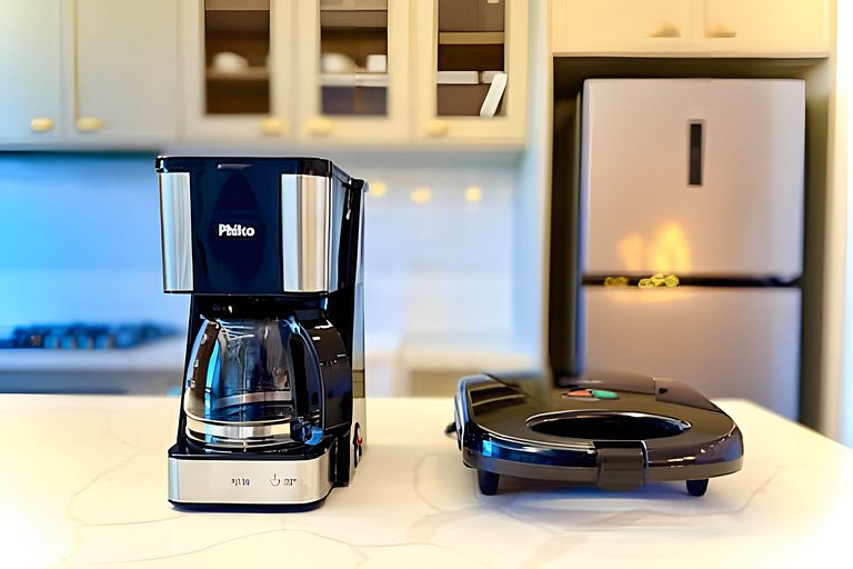 A 500m da Praia | Apto com Ar, Piscina e Churrasq.