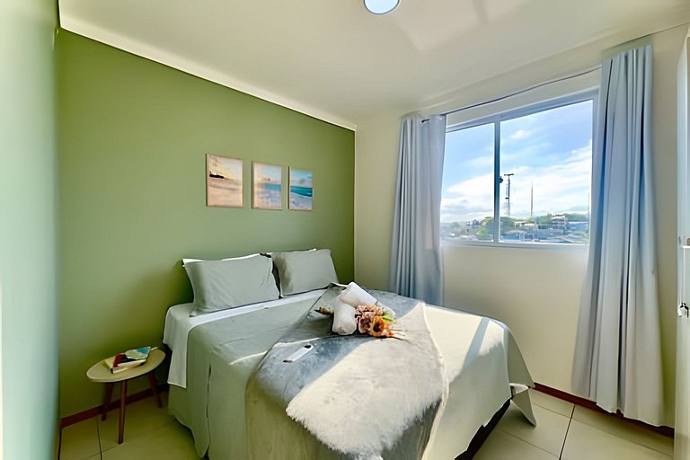 Apto a 340m da PRAIA c/Piscina Churrasq. Wi-Fi