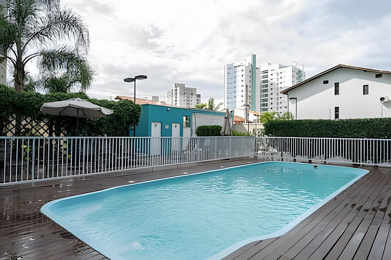 Apto a 340m da PRAIA c/Piscina Churrasq. Wi-Fi