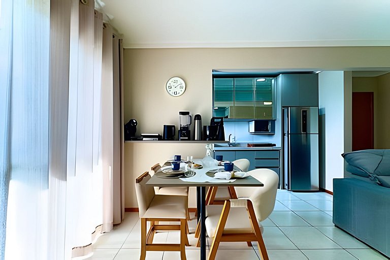 Apto a 340m da PRAIA c/Piscina Churrasq. Wi-Fi