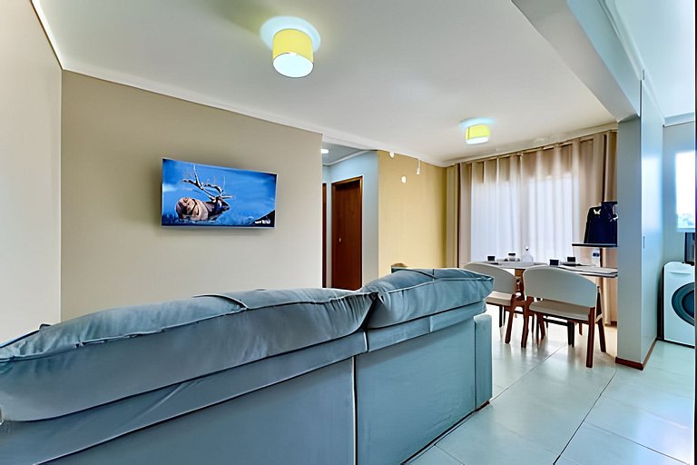 Apto a 340m da PRAIA c/Piscina Churrasq. Wi-Fi