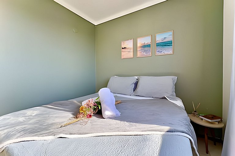 Apto a 340m da PRAIA c/Piscina Churrasq. Wi-Fi