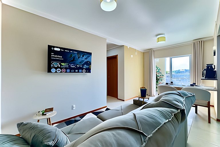 Apto a 340m da PRAIA c/Piscina Churrasq. Wi-Fi