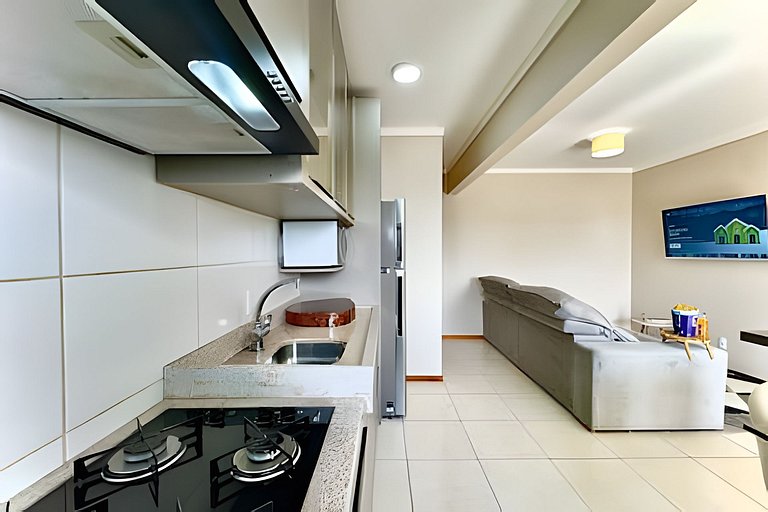 Apto a 340m da PRAIA c/Piscina Churrasq. Wi-Fi